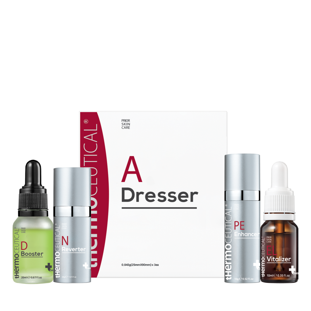 Thermoceutical D.N.A. Peel Set mit A Dresser, D Booster, N Reverter, PE Enhancer und EL Vitalizer